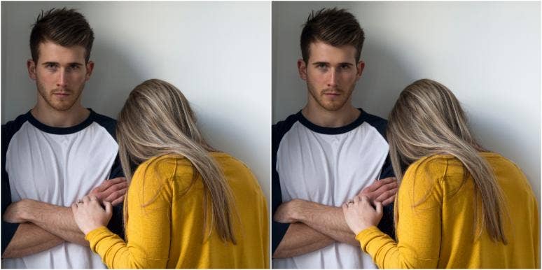 signs he doesn't want a relationship woman crying on man who doesn't want a relationship