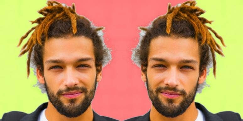 Does He Love Me? If A Guy Does These 10 Things, He's Just Settling For You man with dreadlocks sinister smile neon background