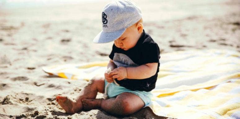 baby on the beach baby on the beach