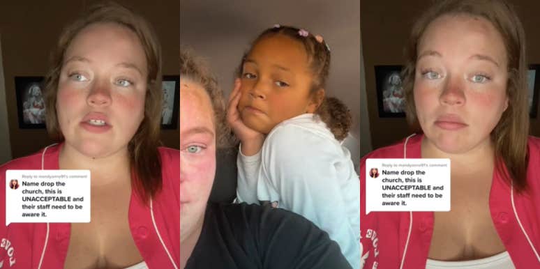 TikToker Explains Why She Was Kicked Out Of A Church Food Pantry After Her Daughter Was Caught With A Lollipop Kicked out of church TikTok