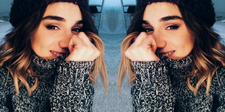 Happy Single Zodiac Signs Vs. Those Who Need A Relationship smiling woman wearing sweater