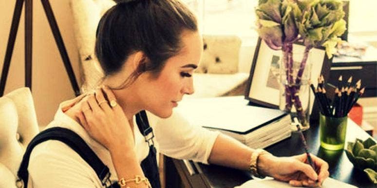 woman writing woman writing
