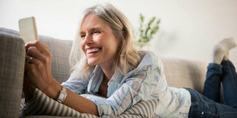 over 50 texting smartphone technology