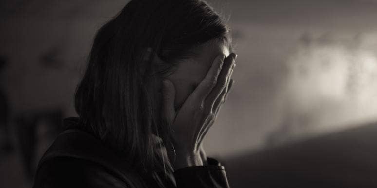 Sometimes Even The Strongest Moms Cry In Front Of Their Kids woman crying