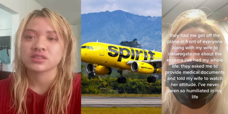 Woman Kicked Off Spirit Airline After Flight Attendants Mistook Eczema For Monkeypox Jacqueline Nguyen, Spirit airplane
