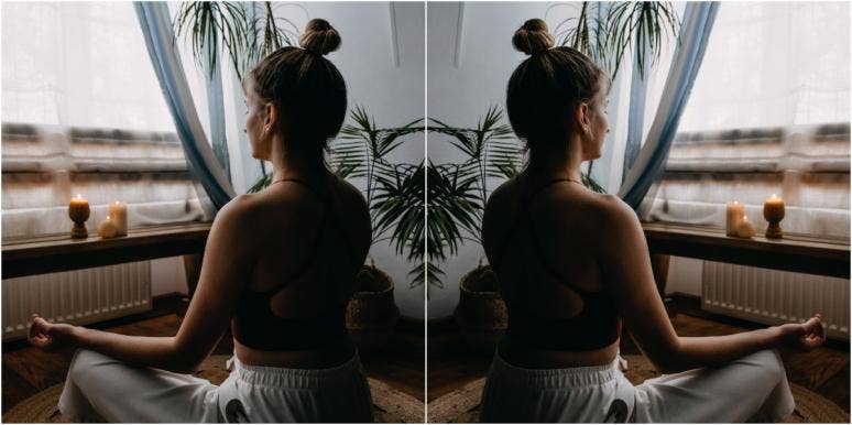 spiritual transformation woman meditating