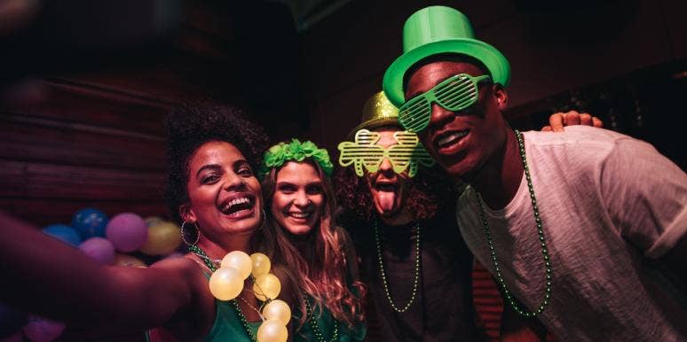 34 Funny St. Patrick's Day Memes To Celebrate The Luck Of The Irish group of friends celebrating St. Patrick's Day