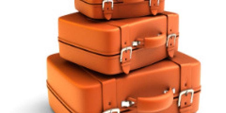 Tips That Make Living Together Easy stacked luggage