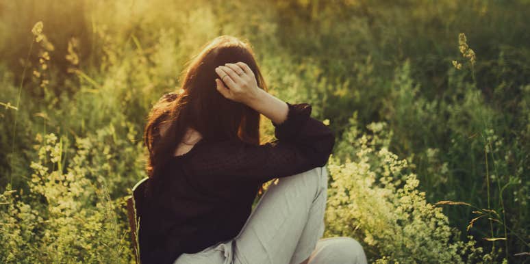 Staying In The Moment Can Help Create The Future You Want woman sitting thinking