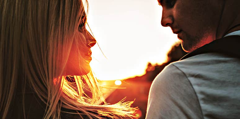 Gottman-Rusbult-Glass Cascade Creates & Predicts Affairs man and woman in shadow of the sunset