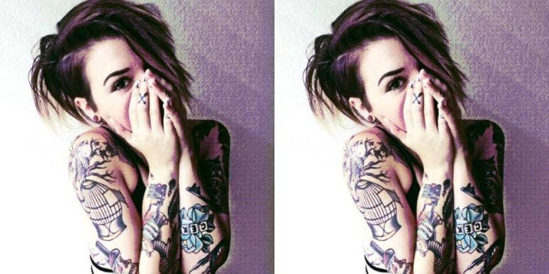 tattooed girl tatooed girl