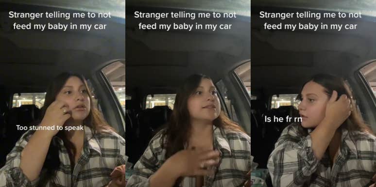 Stranger Harasses Woman In Parking Lot For Breastfeeding In Her Own Car Gelsey Maree breastfeeding TikTok