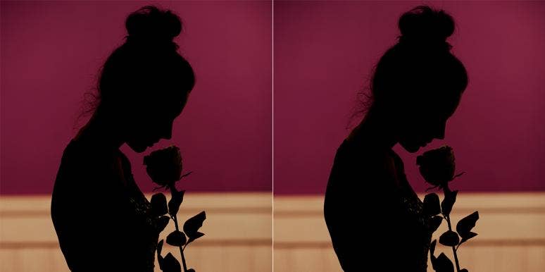 I'm A Strong Woman, But I'm Tired Of Pretending I Don't Need Romance woman holding rose