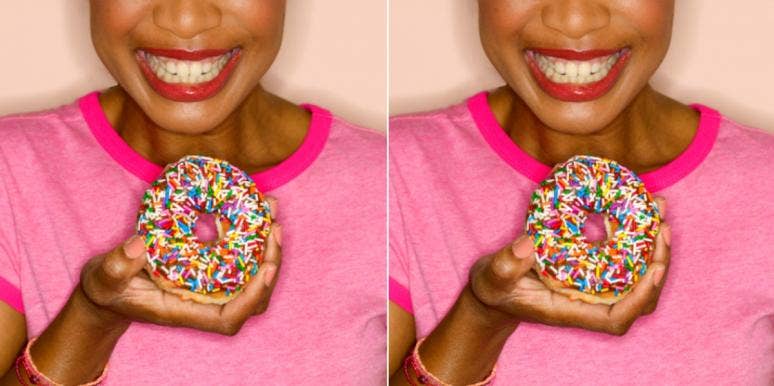 Starting A Sugar Detox Diet? 10 Steps To Stop Your Sugar Cravings For Good woman eating a donut