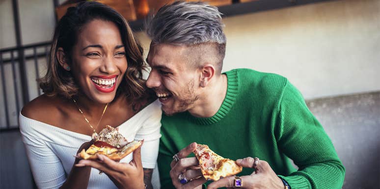 Surprising Dating Advice That Gets Results couple laughing on a date