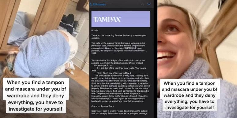 Woman Uses Code On Tampon Found In Boyfriend’s Room To Investigate If He Cheated TikTok