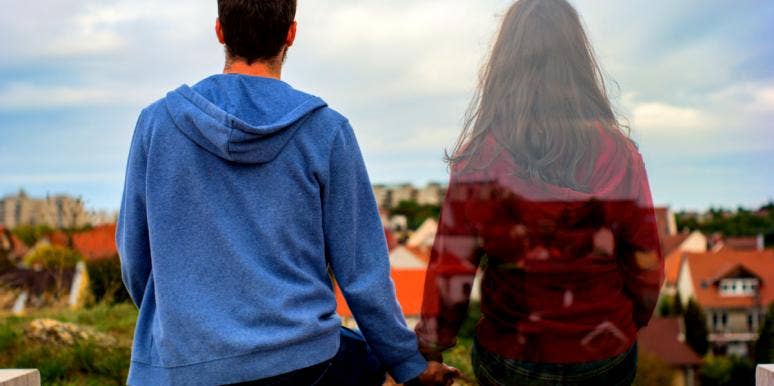 12 Signs You're His 'One That Got Away' man with shadow of the one who got away