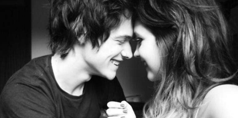couple smiling at eachother couple smiling at eachother