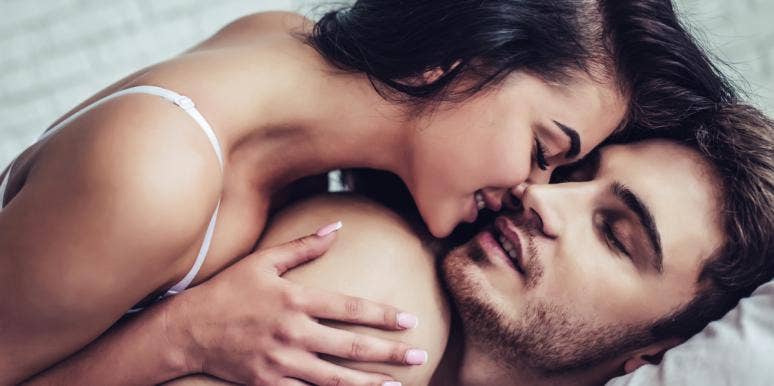34 Sexy, Dirty Things To Say To A Man During Sex woman saying dirty things to a man in bed
