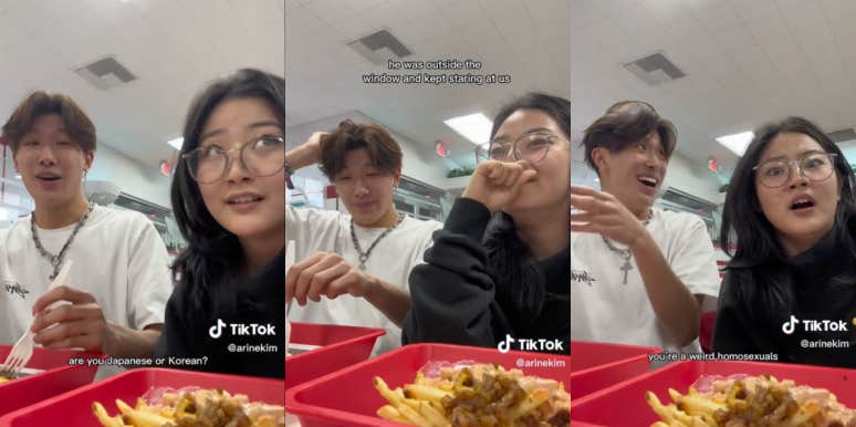 Man Caught On Camera Hurling Racist & Homophobic Slurs Toward Two Asian Friends While At In-N-Out Arine Kim, Elliot Ha