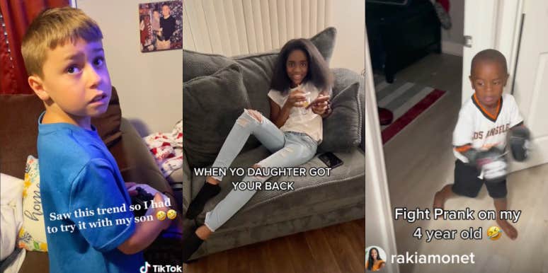 Trend Of Parents Asking Their Kids To Back Them Up In A Fight Sparks Debate TikTok kids