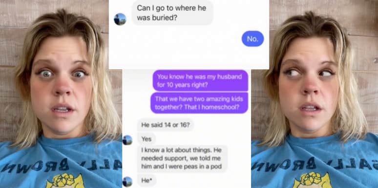 Widow Reveals Texts With Husband’s Mistress After He Died TikTok widow reveals messages