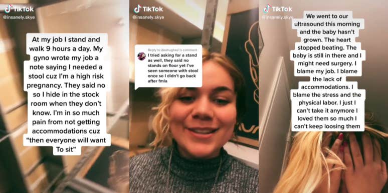 Woman Blames Lack Of Accommodations At Work For Her Miscarriage Skye's TikTok