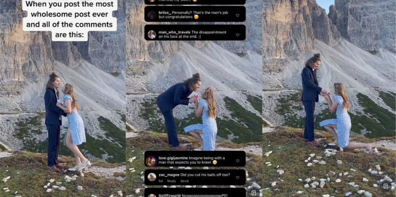 Woman Blocked Fiancé on TikTok After Being "Bullied" For Proposing To Him TikTok screenshots