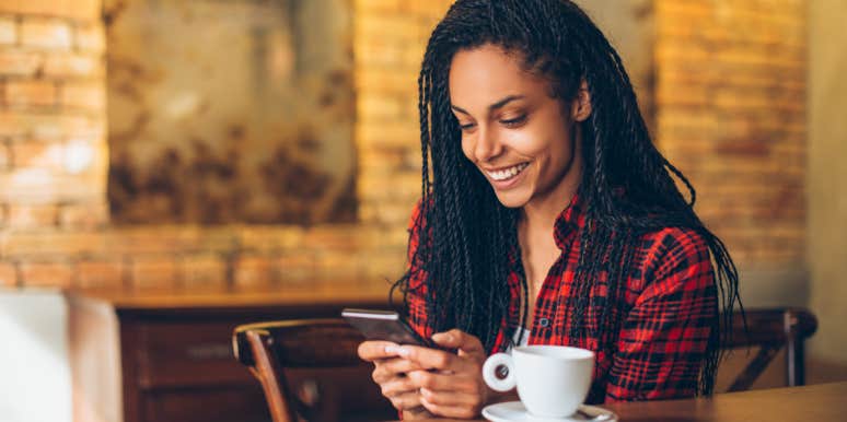 Use This Sneaky Tinder Hack to Stalk Your Significant Other (Or Anyone, Really) woman texting