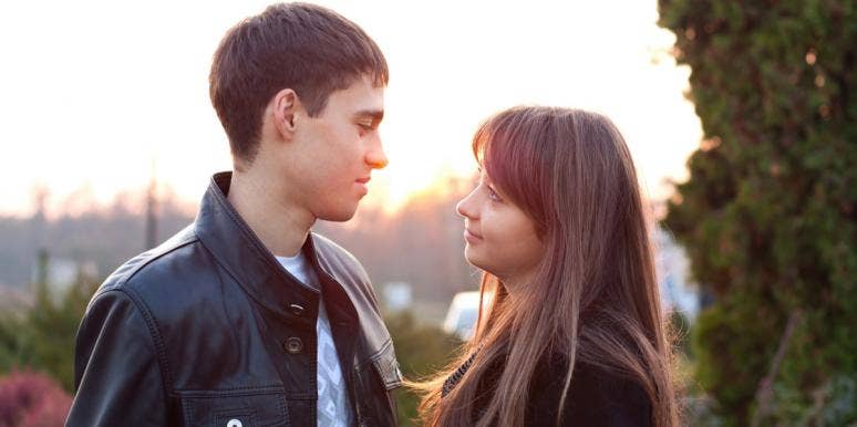 8 Ways To Make Sure Your Relationship Is 'Mathematically Sound' couple looking at each other