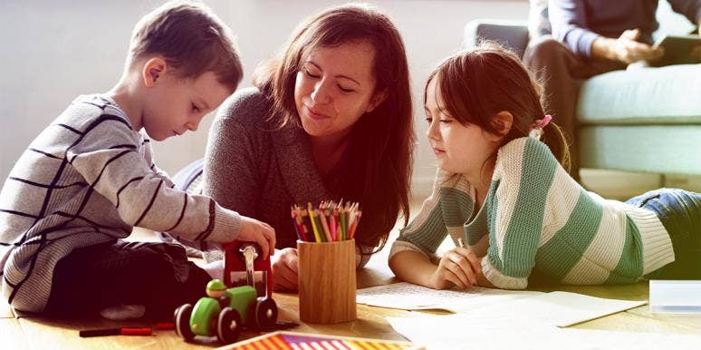 Toxic Positivity Is Taking A Toll On Our Children mother playing with children