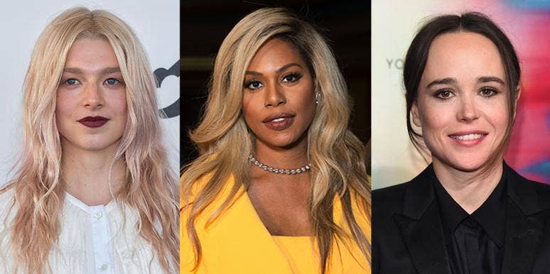 Hunter Schafer, Laverne Cox, Elliot Page Hunter Schafer, Laverne Cox, Elliot Page