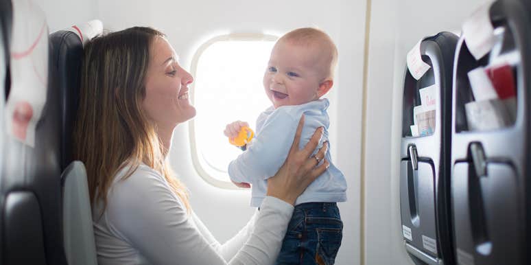 traveling with baby on plane