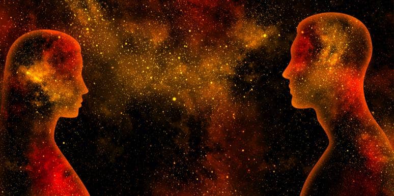 What Is Twin Flame Telepathy & 7 Signs You Are Communicating With Yours twin flames silhouette