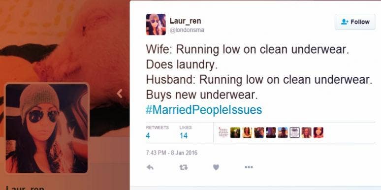 Tweets That Basically Sum Up The HILARITY Of Married Life Tweets That Basically Sum Up The HILARITY Of Married Life