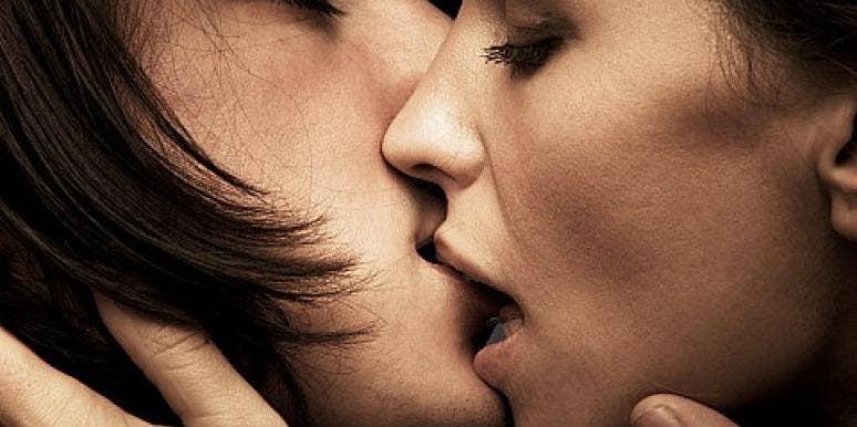 up close look at two people kissing up close look at two people kissing