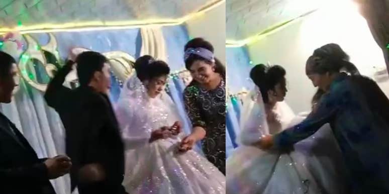 Video Of Groom Striking Bride After Losing Game At Their Wedding Goes Viral Uzbekistan wedding video
