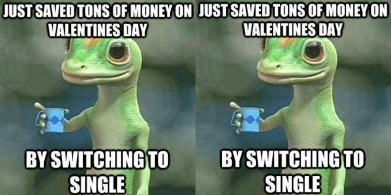 geico gecko funny valentines day meme