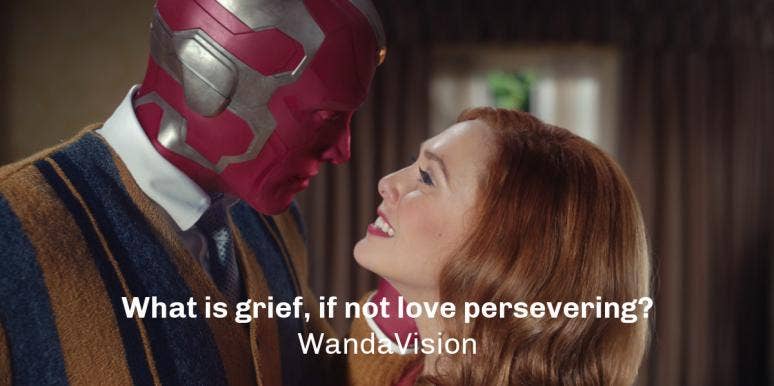 50 Best WandaVision Quotes About Love, Life & Superpowers Wanda and Vision from WandaVision