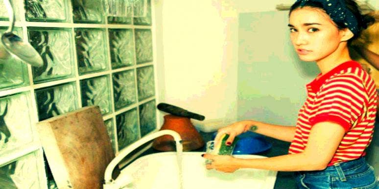 washing dishes washing dishes