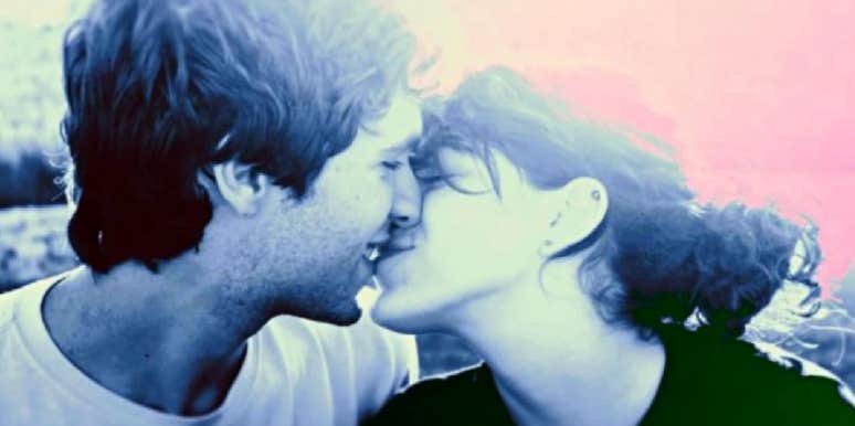 man and woman in love