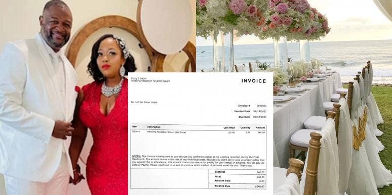 Newlyweds Post $240 Bill For No-Show Wedding Guests Newlyweds Post $240 Bill For No-Show Wedding Guests