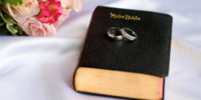Christian Sex Toys: Spicy Or Sacrilegious? wedding rings on bible