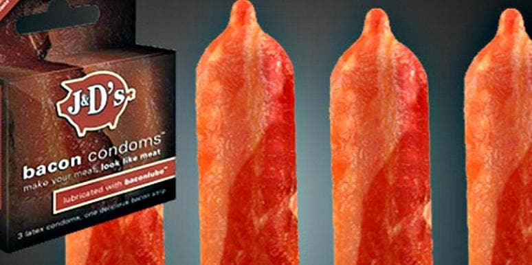 bacon condoms for his penis bacon condoms for his penis