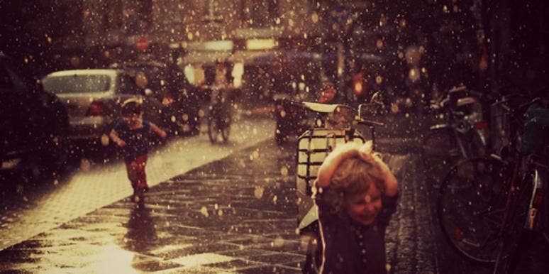 kids in rain kids in rain