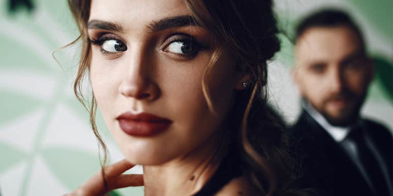 What Makes A Woman Irresistible To Men man looking at attractive woman