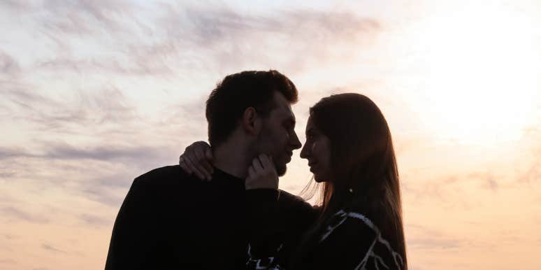 couple with sunset