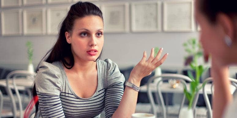 when to end a friendship woman sitting at a table with friend