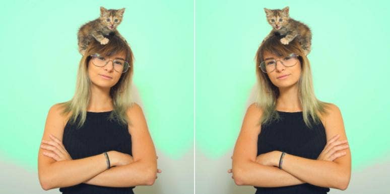Which Zodiac Sign Is The Most Unstable, Ranked woman with kitten on her head
