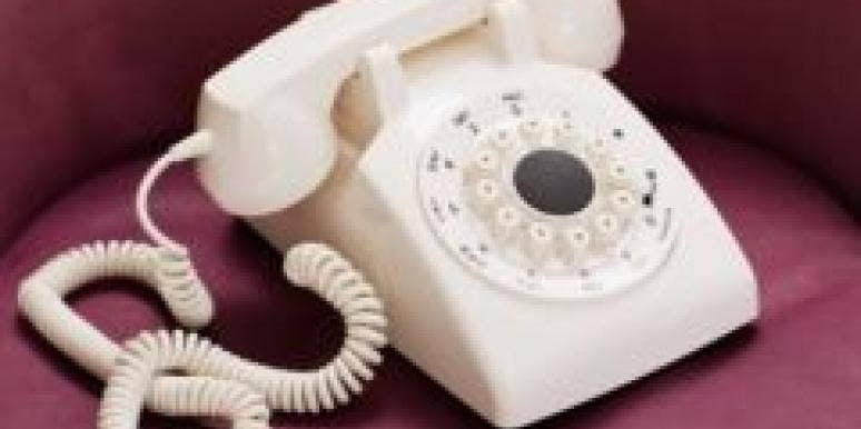 How To Follow Up After The First Date white telephone burgundy sofa